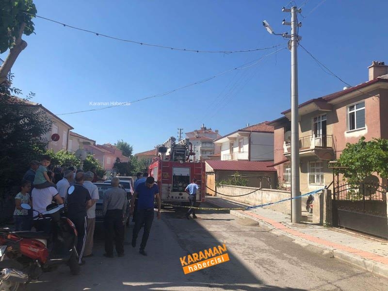 Karaman’da Çıkan Yangında Evin Büyük Bölümü Kullanılamaz Hale Geldi 2