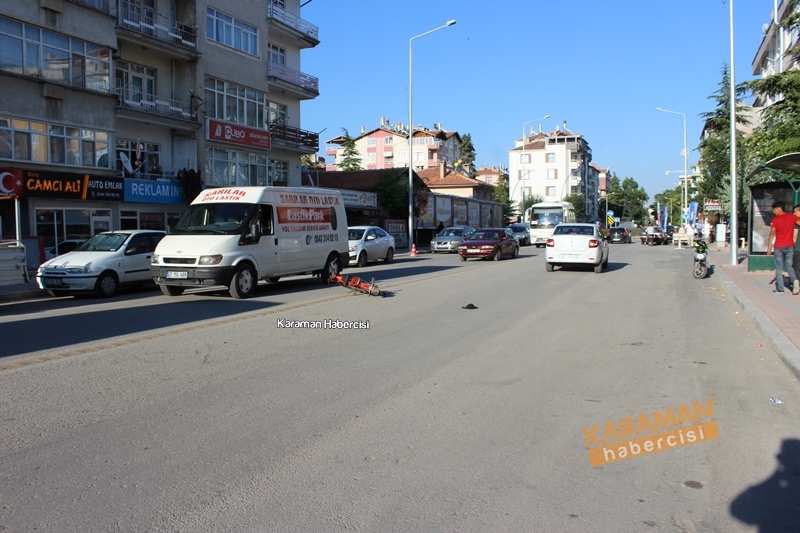 Yol Ortasında Yerde Duran Motosiklet Şaşırttı 1