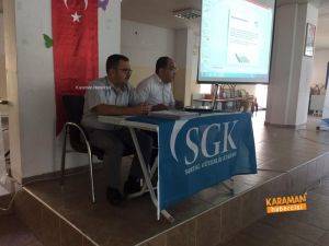SGK İl Müdürlüğünden Sarıveliler ve Başyayla’da Bilgilendirme