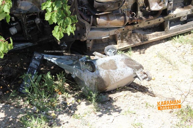 Bahçeye Uçan Kamyonetten Burnu Bile Kanamadan Kurtuldu 6