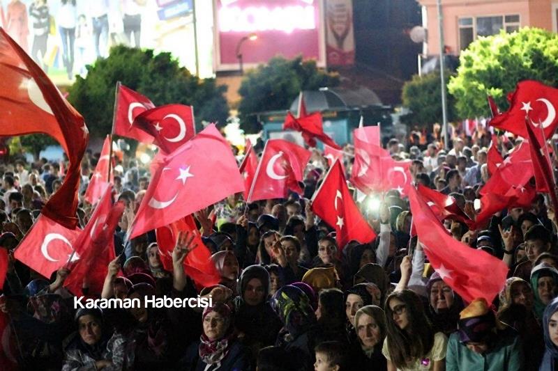 Karaman Halkı Demokrasi Yürüyüşünde Tek Yürek Tek Nefes 12