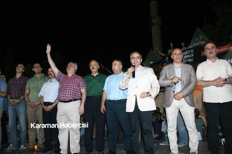 Karaman Halkı Demokrasi Yürüyüşünde Tek Yürek Tek Nefes 2