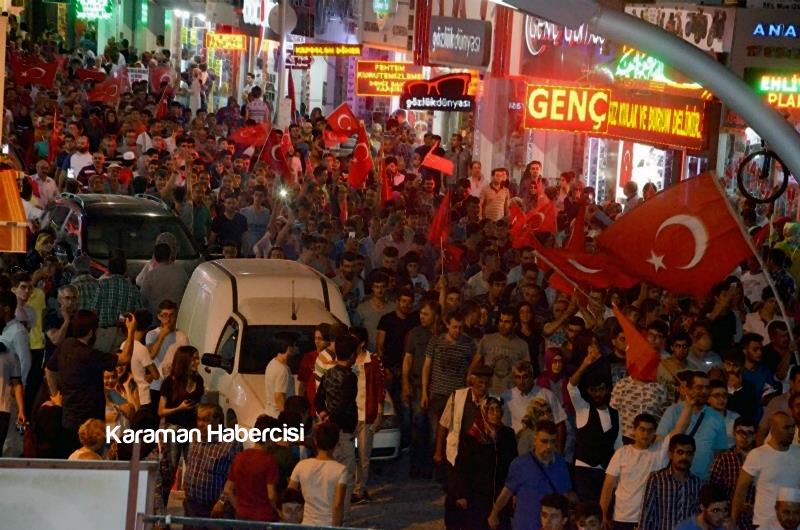 Karaman Halkı Demokrasi Yürüyüşünde Tek Yürek Tek Nefes 4