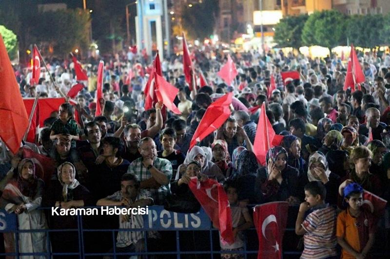 Karaman Halkı Demokrasi Yürüyüşünde Tek Yürek Tek Nefes 6