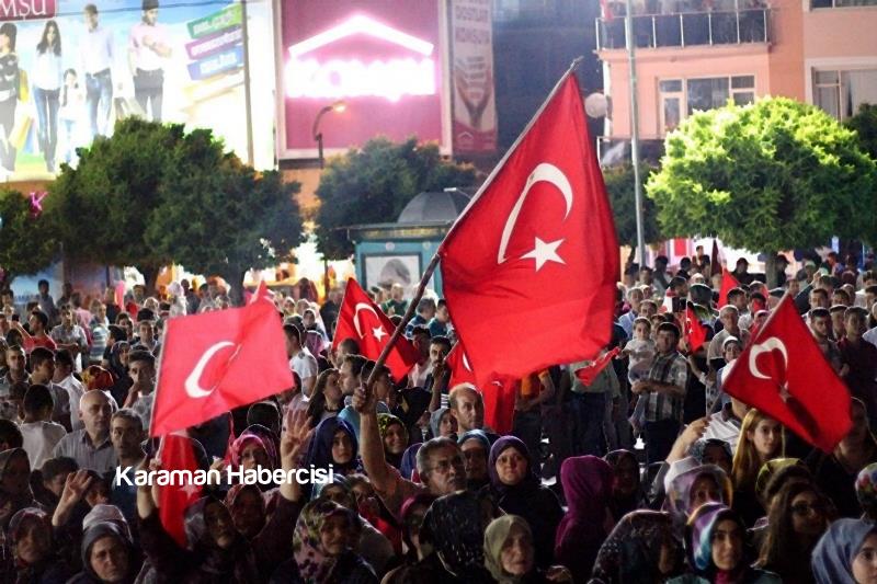 Karaman Halkı Demokrasi Yürüyüşünde Tek Yürek Tek Nefes 7