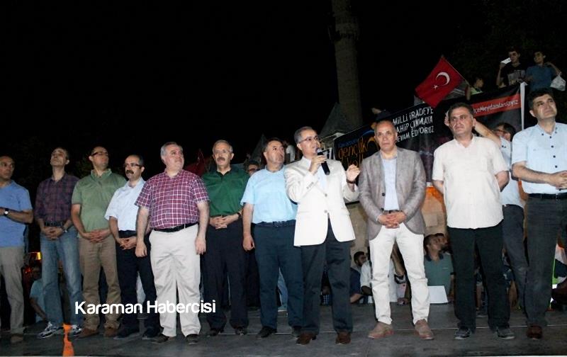 Karaman Halkı Demokrasi Yürüyüşünde Tek Yürek Tek Nefes 8