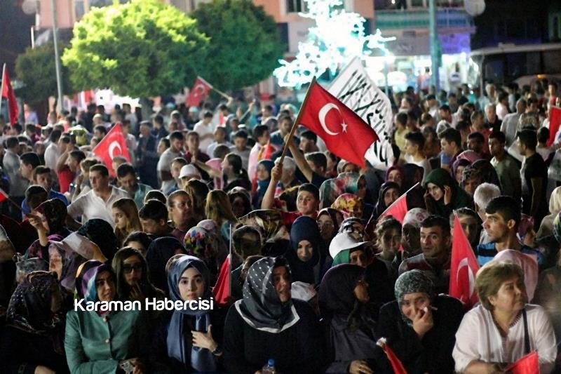 Karaman Halkı Demokrasi Yürüyüşünde Tek Yürek Tek Nefes 9