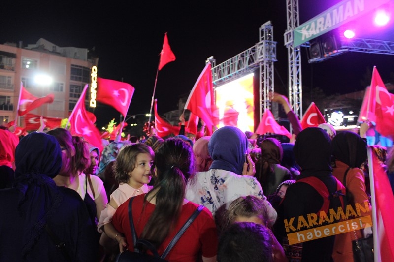 Karaman,15 Temmuz İçin Tek Yürek Oldu 15