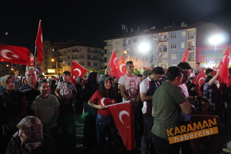 Karaman,15 Temmuz İçin Tek Yürek Oldu 16