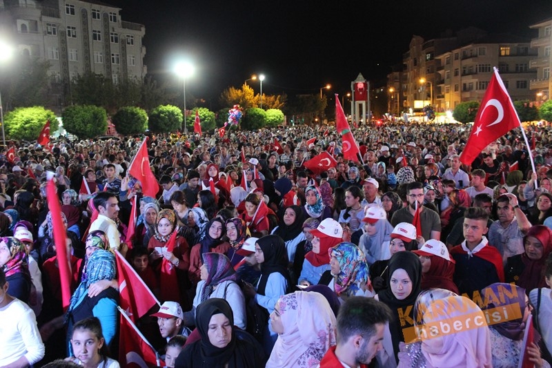 Karaman,15 Temmuz İçin Tek Yürek Oldu 52