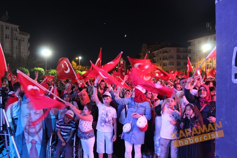 Karaman,15 Temmuz İçin Tek Yürek Oldu 8