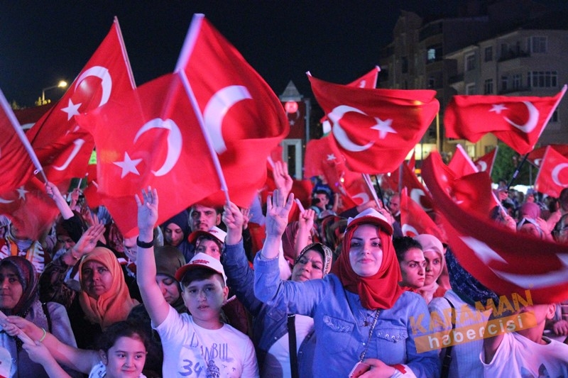 Karaman,15 Temmuz İçin Tek Yürek Oldu 9