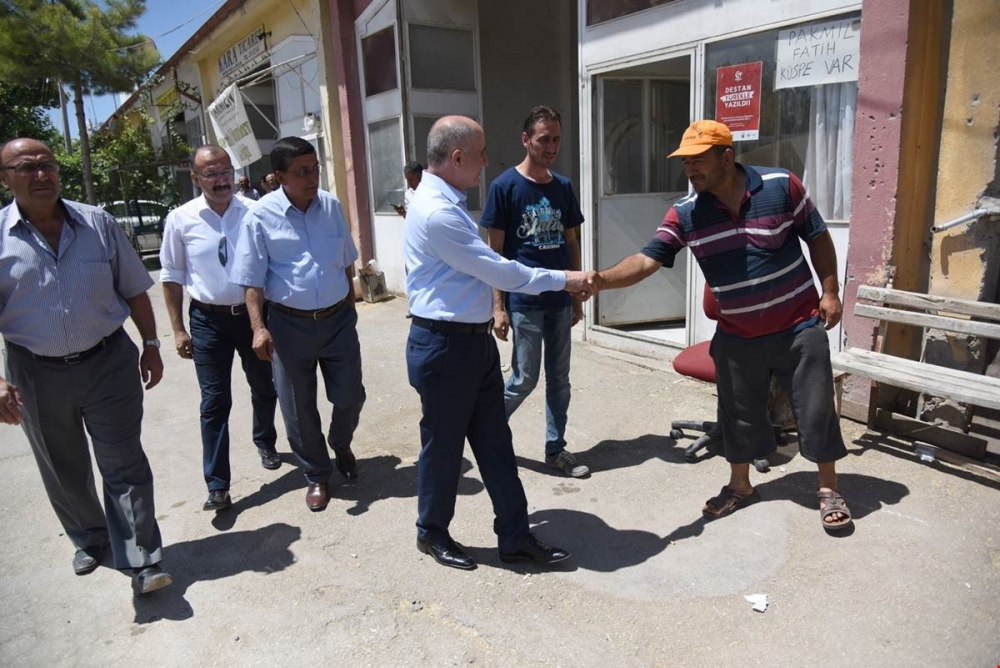 Vali Meral Ticaret Borsası Esnafını Ziyaret Etti 8