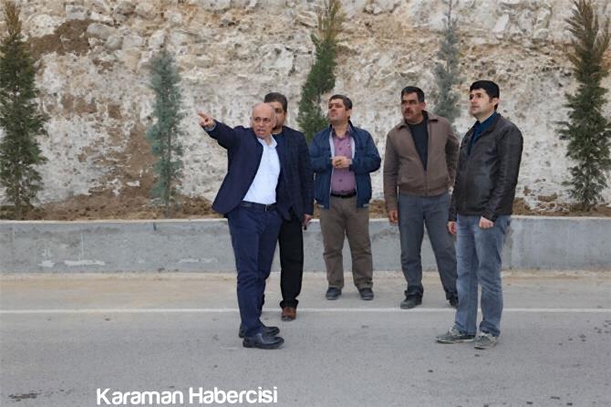 Karaman-Mut Girişi Peyzaj Çalışmaları Başladı 1