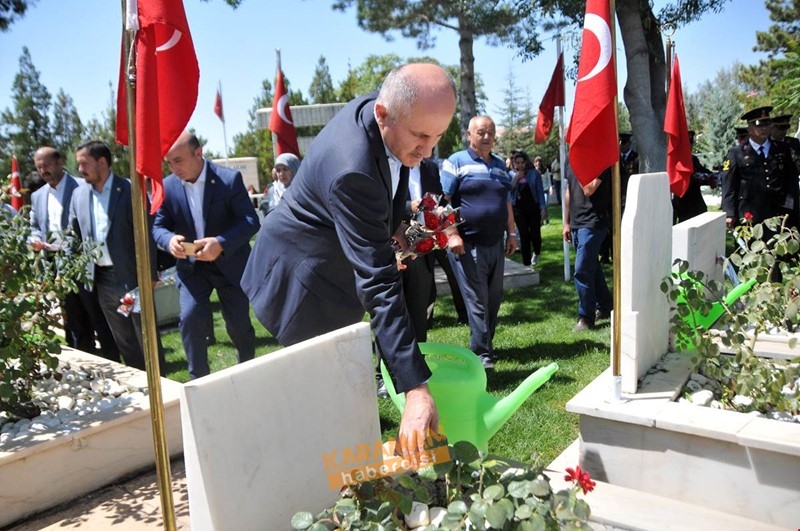 Karaman'da Kurban Bayramı Öncesinde Şehitlikler Ziyaret Edildi 10