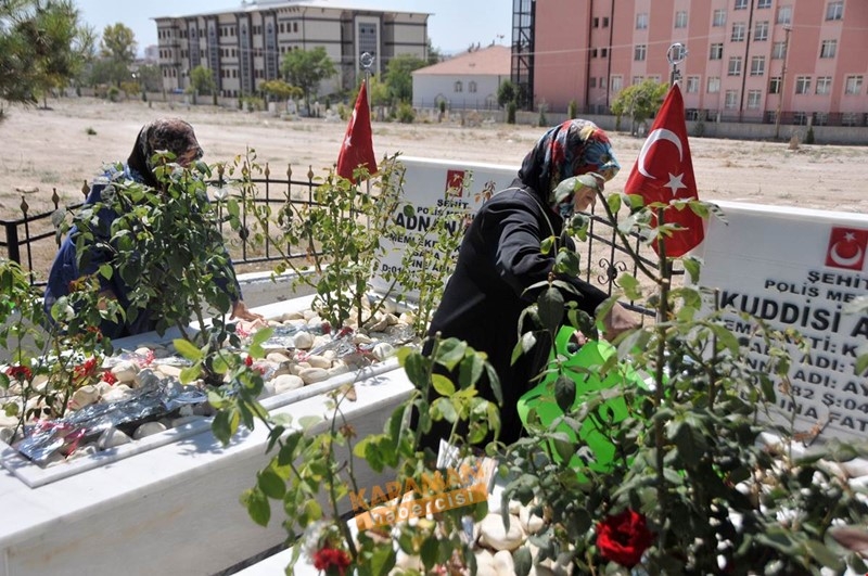Karaman'da Kurban Bayramı Öncesinde Şehitlikler Ziyaret Edildi 14