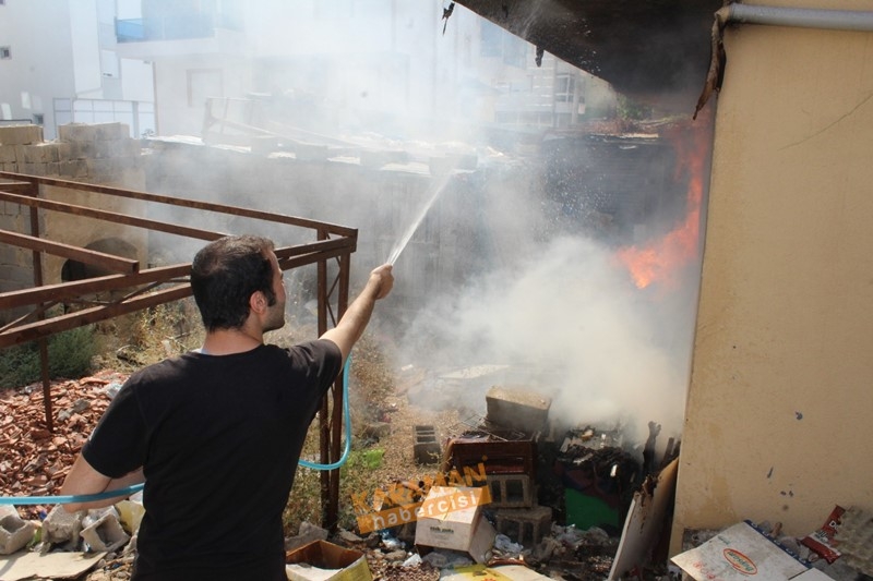 Karaman'da Tutuşan Odunlar Vatandaşları Sokağa Döktü 2