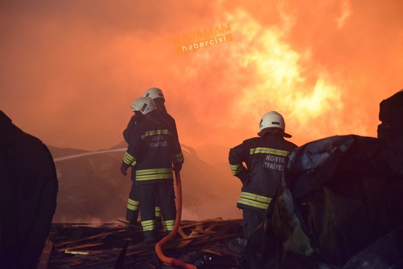 Konya Marangozcular Sanayi Sitesi Büyük Yangın - Marsan Yangın 1