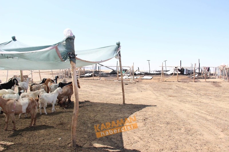 Karaman'da Ahır Yangını 2