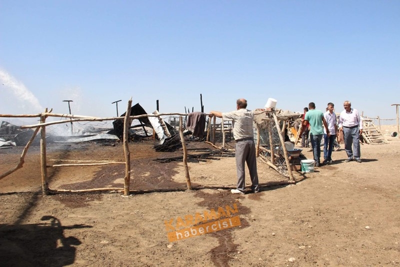 Karaman'da Ahır Yangını 4