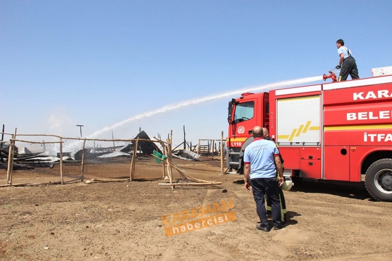 Karaman'da Ahır Yangını 6