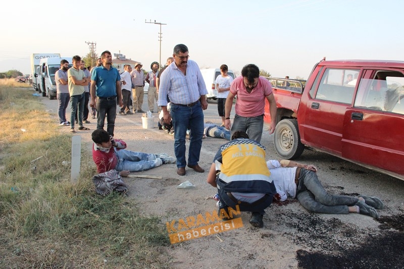 Karaman Kılbasan Yolunda Trafik Kazası 6