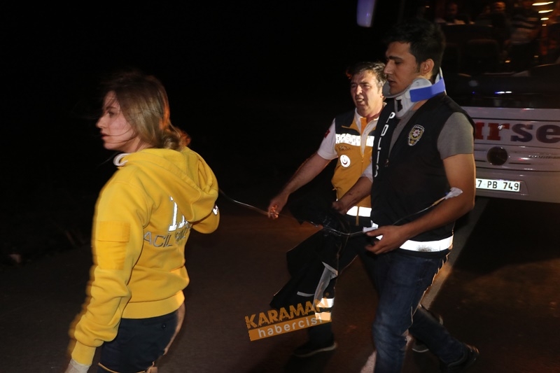 Aksaray Yolunda Otobüs Devrildi 2