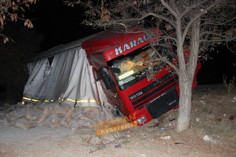 Konya Karaman Yolunda Tır Yoldan Çıktı 5
