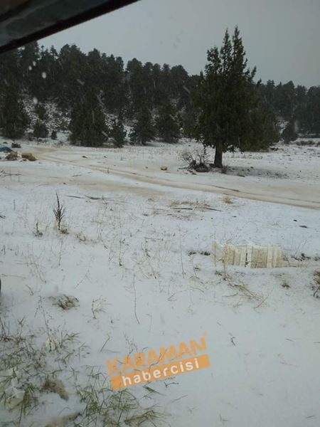 Toroslarda Kar Manzarasında Dolu Yağışı 2