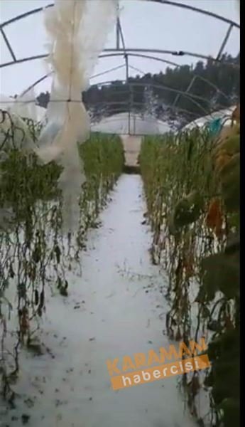 Toroslarda Kar Manzarasında Dolu Yağışı 3