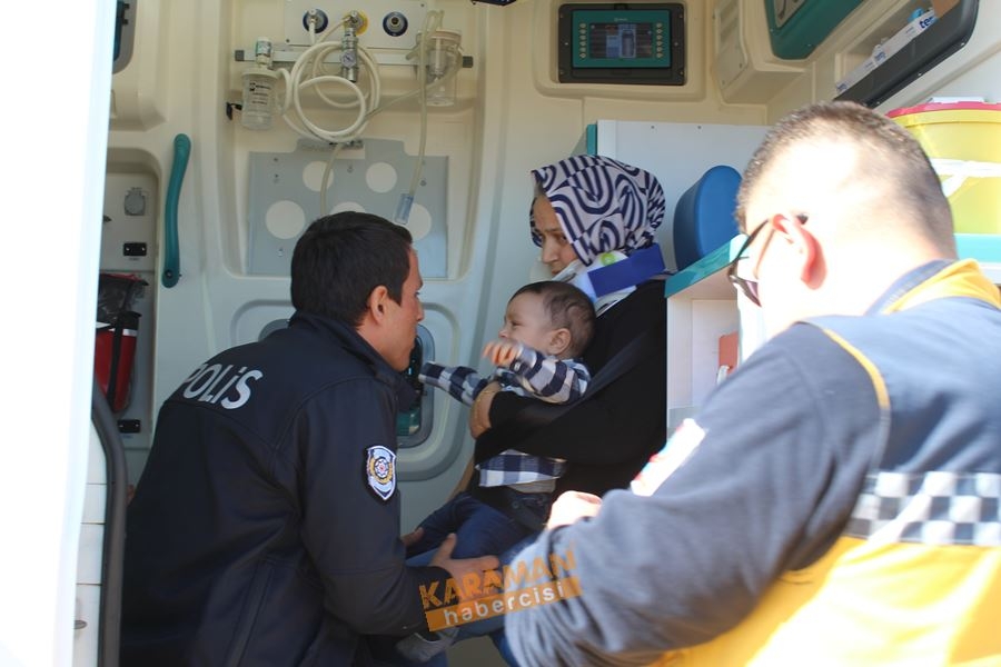 Karaman'a Hastaneye Gelirken Kaza Geçirdiler 1