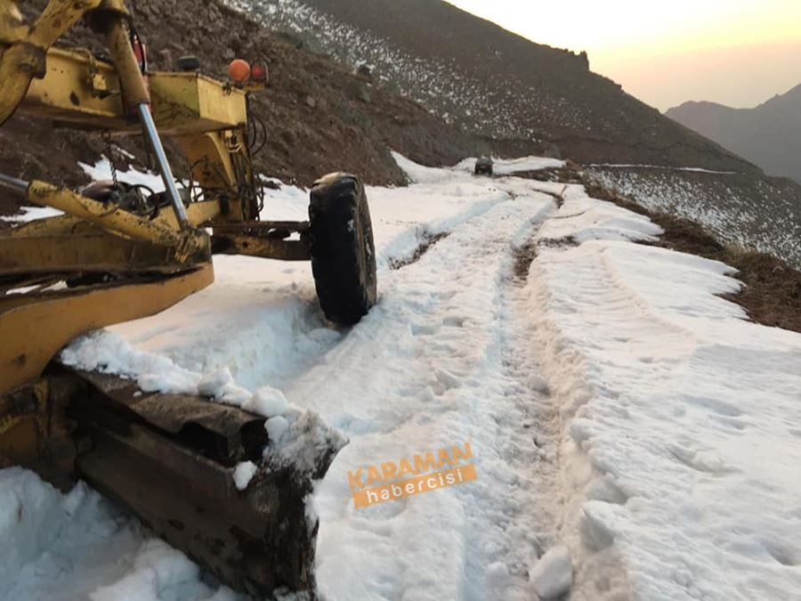 Kar ve Kış Karaman’da Kendini Göstermeye Başladı 11