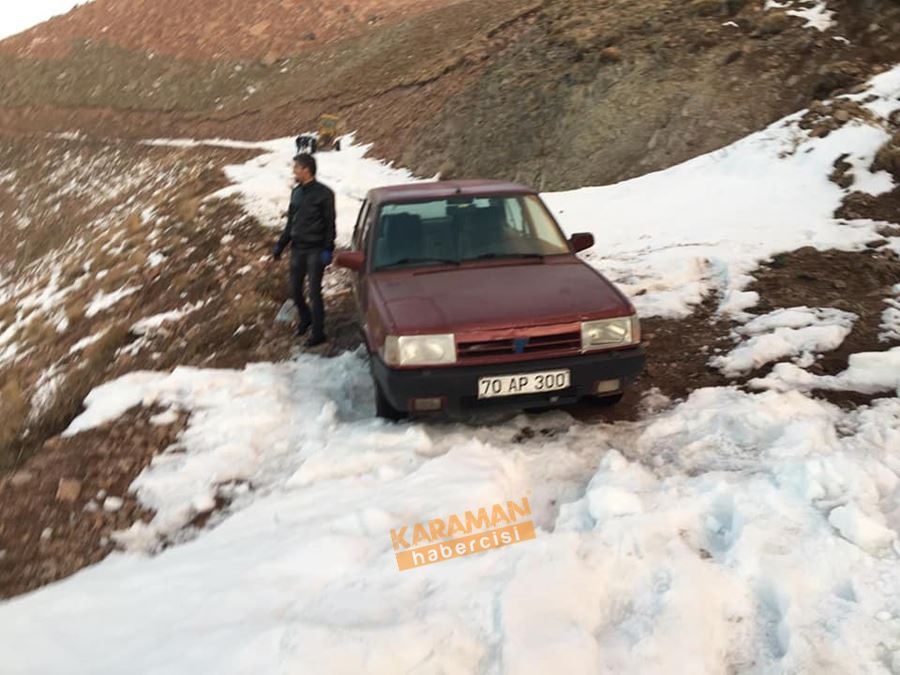 Kar ve Kış Karaman’da Kendini Göstermeye Başladı 8