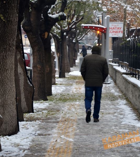 Karaman'da Kar Yağışı 6