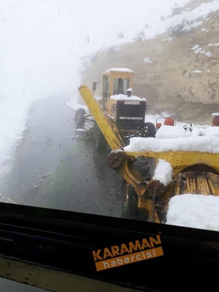Karaman İl Özel İdaresi’nin Kar Mesaisi Başladı 1