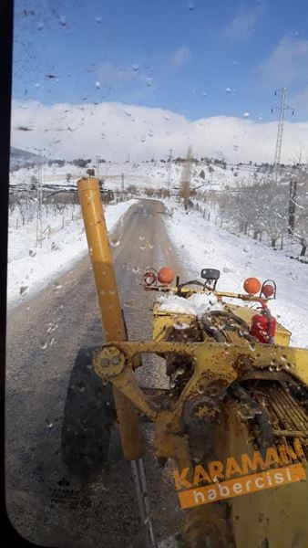 Karaman İl Özel İdaresi’nin Kar Mesaisi Başladı 10