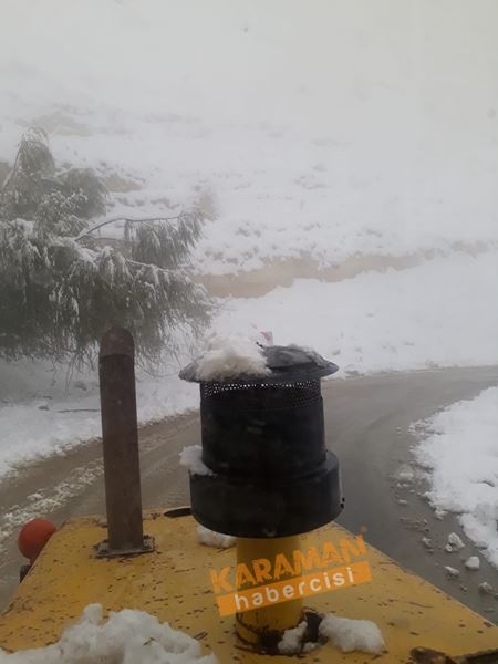Karaman İl Özel İdaresi’nin Kar Mesaisi Başladı 2