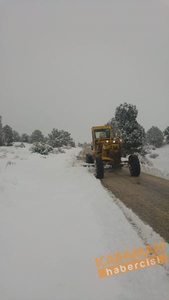Karaman İl Özel İdaresi’nin Kar Mesaisi Başladı 4