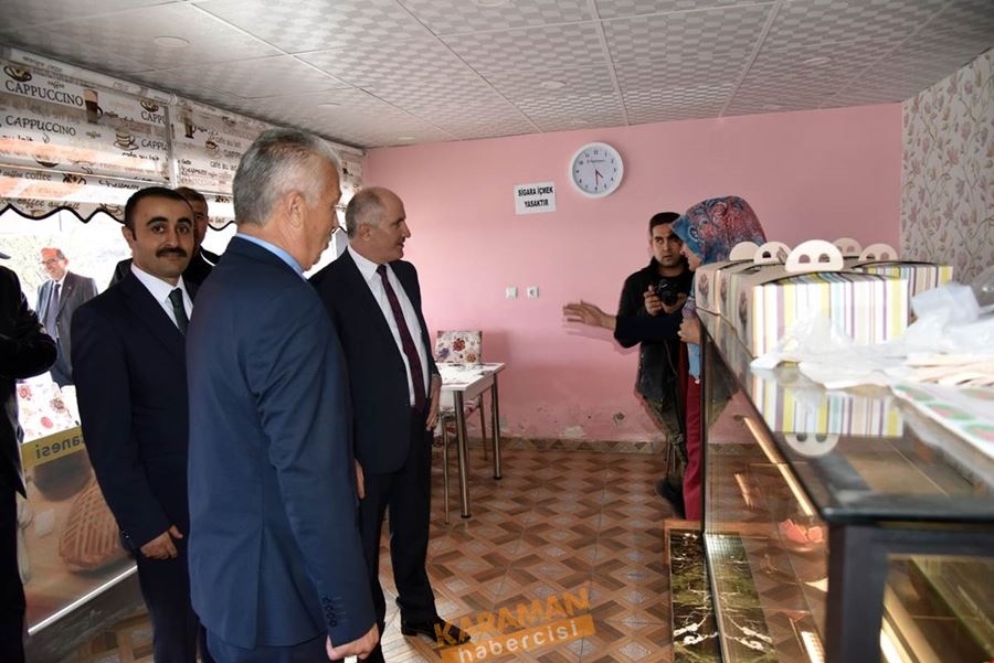 Karaman Valisi Fahri Meral Başyayla İlçesini Ziyaret Etti 13