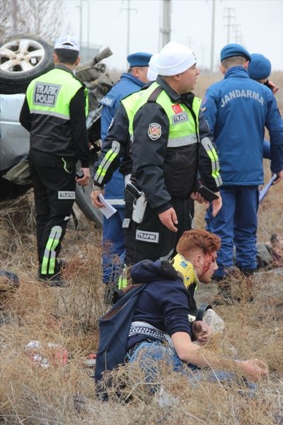 Konya'da Feci Trafik Kazası:1 Ölü, 6 Yaralı 1
