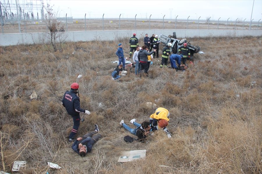 Konya'da Feci Trafik Kazası:1 Ölü, 6 Yaralı 2