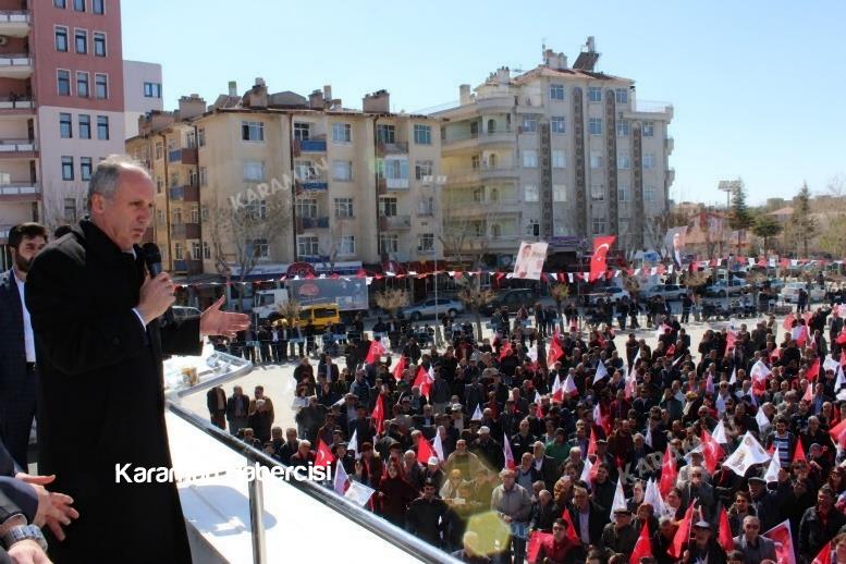 CHP Genel Başkan Yardımcısı Muharrem İnce Karaman Mitingi 38