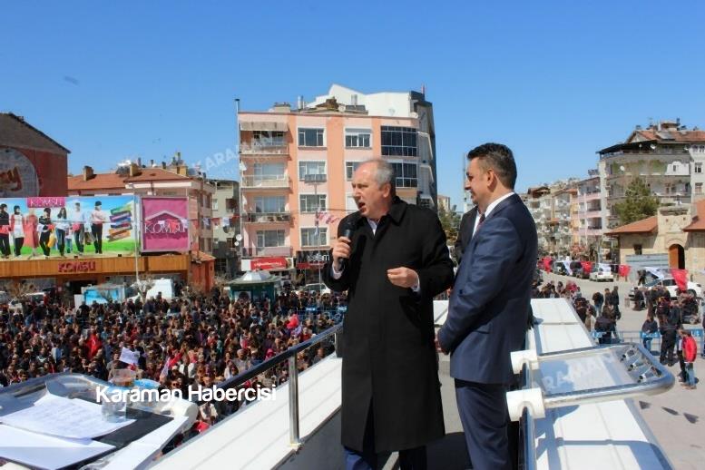 CHP Genel Başkan Yardımcısı Muharrem İnce Karaman Mitingi 39