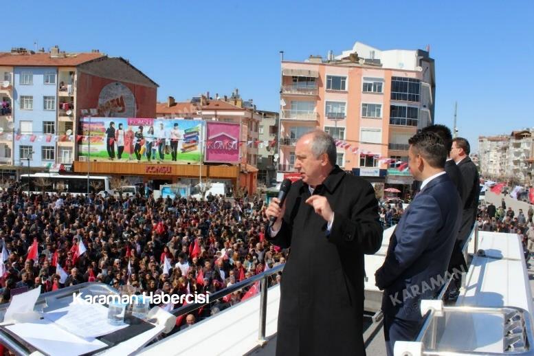 CHP Genel Başkan Yardımcısı Muharrem İnce Karaman Mitingi 42