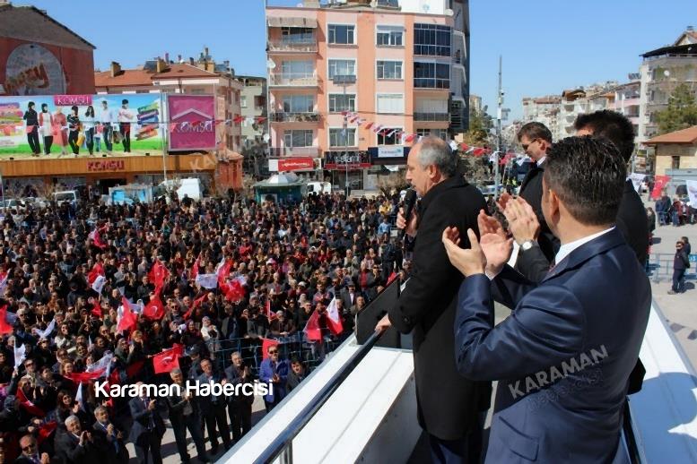 CHP Genel Başkan Yardımcısı Muharrem İnce Karaman Mitingi 49