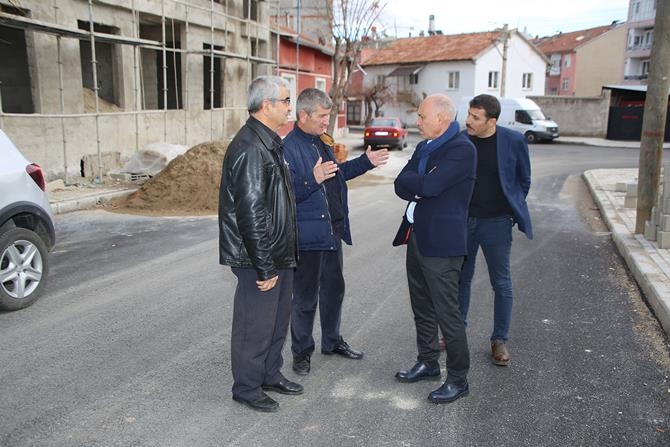 Başkan Çalışkan İki  Mahallede İncelemelerde Bulundu 1