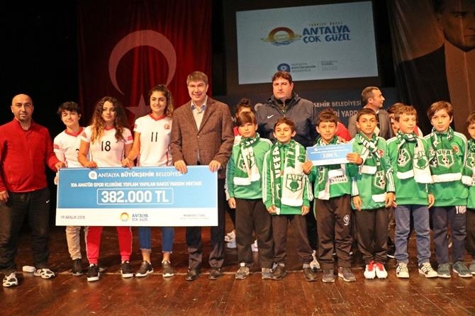 Antalya Büyükşehir’den 106 Amatör Kulübe 382 Bin Tl’lik Destek 4