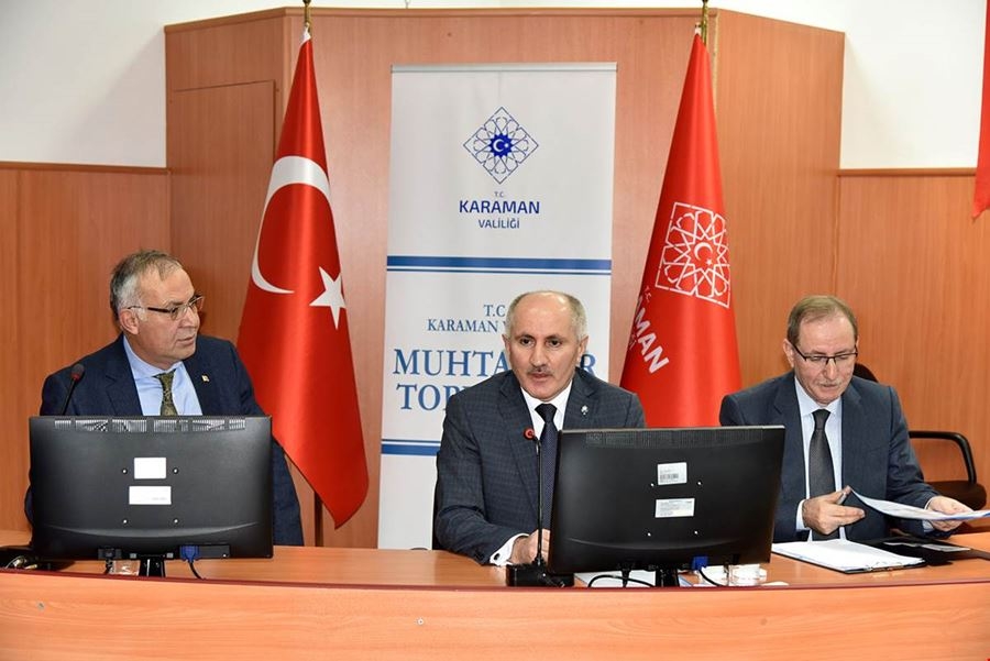 Karaman Valisi Fahri Meral Muhtarlarla Bir Araya Geldi 1