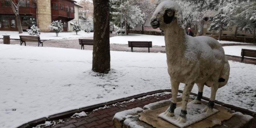 Karaman'a Kar Tatil İle Geldi