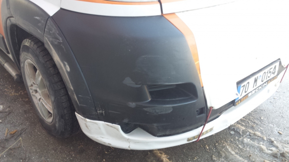 Karaman'da Yollar Buz Pistine Döndü 6